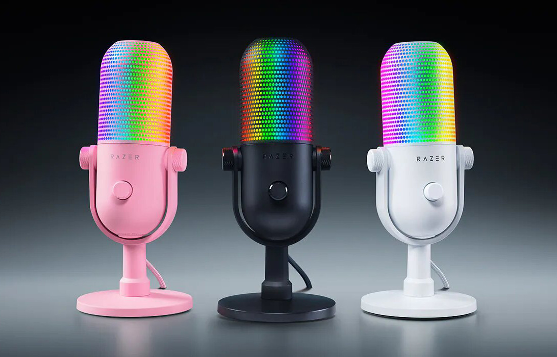 Razer Seiren V3 Chroma RGB USB Microphone with Tap-to-Mute